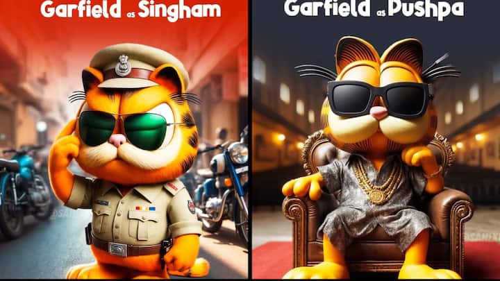 The excitement for 'The Garfield Movie' has taken over social media with phenomenal responses leading users to generate AI images of the popular cat as iconic movie characters.
