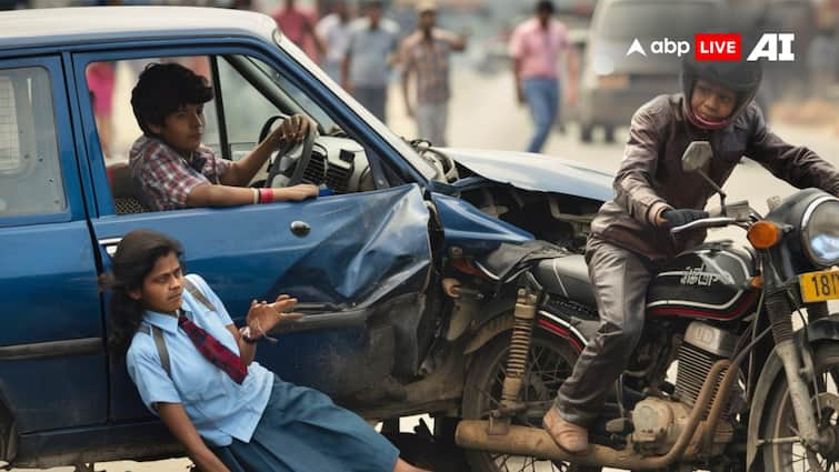 Noida Road Accident Car Hits bike One Student Died 2 injured Noida Road Accident: नोएडा में कार ने बाइक को मारी टक्कर, एक छात्र की मौत, दो घायल