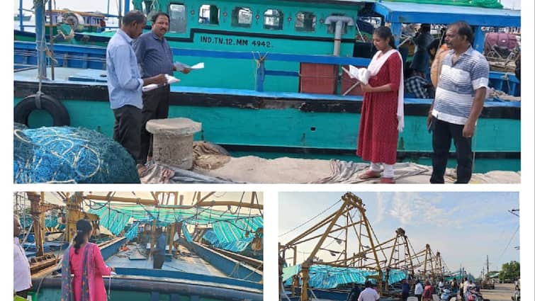 Thoothukudi district Officials of the Fisheries Department have started the study to operate barges - TNN தூத்துக்குடி: விசைப்படகுகளை இயக்குவதற்கான ஆய்வு துவக்கம்
