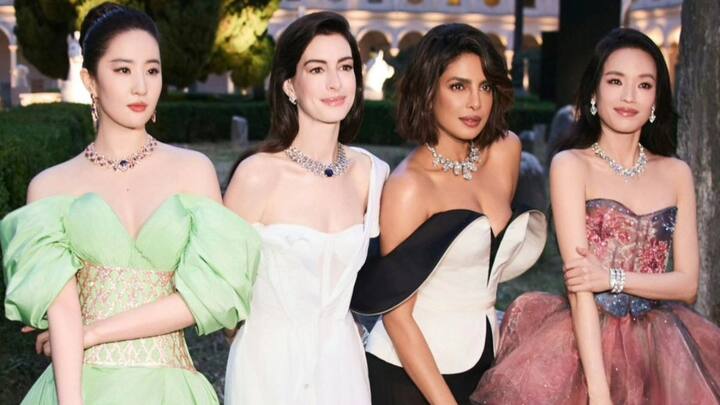 Priyanka Chopra showed up for the Bvlgari Aeterna event in Rome, Italy.