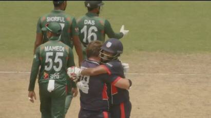 USA beat Bangladesh in 1st T20 Match played in Houston USA vs BAN: முதல் வெற்றியே முத்தான வெற்றி..! வங்கதேச அணியை வீழ்த்தி புதிய வரலாறு படைத்த அமெரிக்கா அணி..!