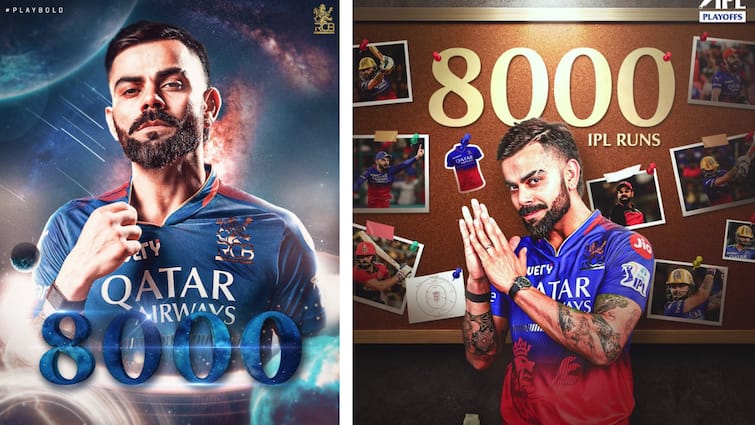 Virat Kohli Record Completes 8000 Runs IPL History First Player to Reach Milestone RCB vs RR Eliminator 2024 Virat Kohli IPL Record: ఐపీఎల్ చరిత్రలో ఒకేఒక్క‌డు, ఏకంగా 8 వేల ప‌రుగులు