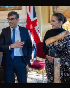 Manisha Koirala Meets UK PM Rishi Sunak. Share Pics