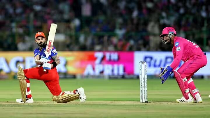 IPL 2015 RCB vs RR Eliminator match and win ratio reed 2015 eliminator match royal challengers bengaluru won by 71 runs against rajasthan royals IPL 2024: 9 વર્ષ બાદ આજે રાજસ્થાન-બેંગલુરું વચ્ચે એલિમિનેટર, જાણો ત્યારે કોની થઇ હતી જીત ?