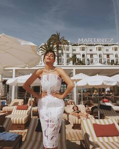 Jacqueliene Fernandez Soaks Up Cannes Magic In A Pristine White Dress; SEE PICS