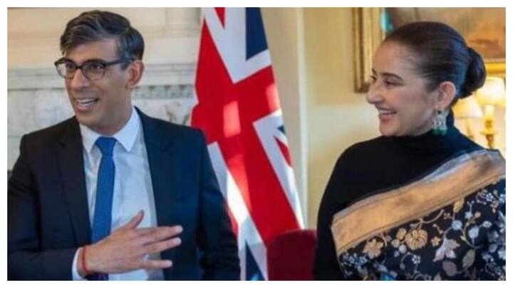 Actor Manisha Koirala recently met with UK Prime Minister Rishi Sunak at 10 Downing Street. The actress shared pics of her visit.