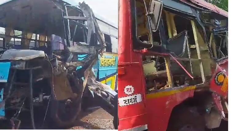 Wardha Accident Travel bus and st bus accident at Kelzar in Wardha 20 passengers injured Maharashtra Marathi News Wardha Accident:  वर्ध्यात केळझर येथे ट्रॅव्हल्स बसला अपघात, 20 प्रवासी जखमी तर तिघांची प्रकृती गंभीर
