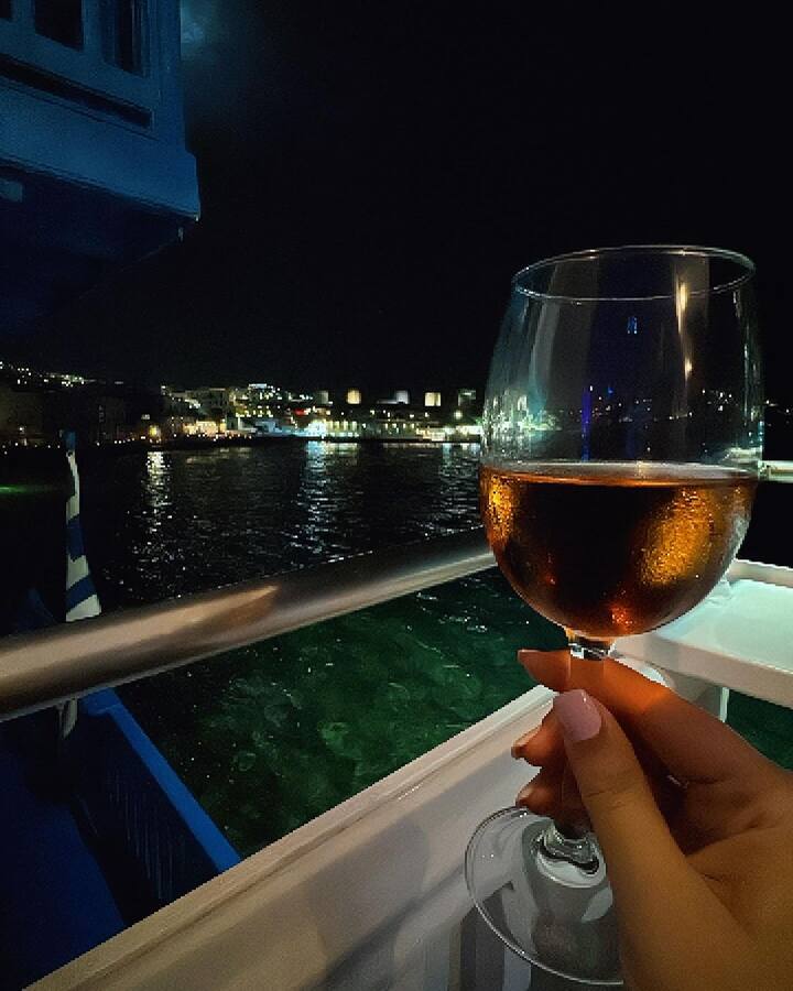 इन तस्वीरों में दिशा परमार और राहुल मायकोनोस में समुद्र के पास एक सुनहरी शाम का आनंद लेते हुए नजर आए हैं.