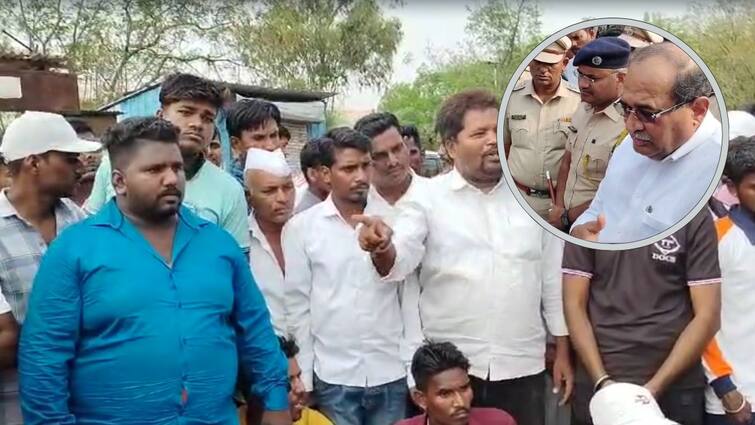 Ahmednagar Guardian Minister Radhakrishna Vikhe Patil s convoy blocked by villagers after the SDRF boat capsizes in Pravara river Mahararashtra Marathi News SDRF बोट दुर्घटनेनंतर स्थानिकांचा आक्रमक पवित्रा, थेट पालकमंत्री विखे पाटलांचा ताफा अडवला