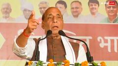 'जिसने अन्ना हजारे को नहीं छोड़ा, वो दिल्ली की जनता को नहीं छलेगा ये विश्वास कैसे किया जाए?', राजनाथ सिंह का अरविंद केजरीवाल पर वार