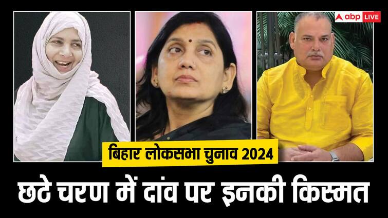 Bihar 6th Phase LS Elections Campaigning Will Stop Today 86 Candidates Including Lovely Anand Hena Shahab Munna Shukla ANN Bihar: छठे चरण की 8 सीटों पर आज थम जाएगा प्रचार, मैदान में कहीं दबंग तो कहीं बाहुबली की पत्नी