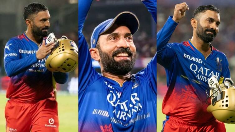 Did Dinesh Karthik end his IPL career with sad face and tears after IPL 2024 RCB vs RR Eliminator Dinesh Karthik: चेहरे पर उदासी और नम आंखों के साथ दिनेश कार्तिक ने IPL को कहा अलविदा, क्या खत्म हुआ सफर?