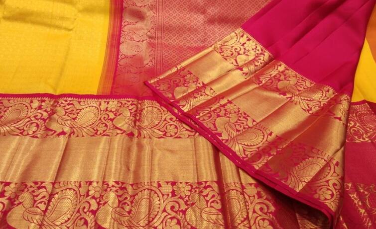 Kanchipuram sarees expensive due to rising gold and silver prices Kanchipuram sarees price business News कांचीपुरमच्या साड्या महागल्या, सोन्या चांदीच्या वाढत्या दराचा परिणाम, नेमकी किती झाली वाढ?