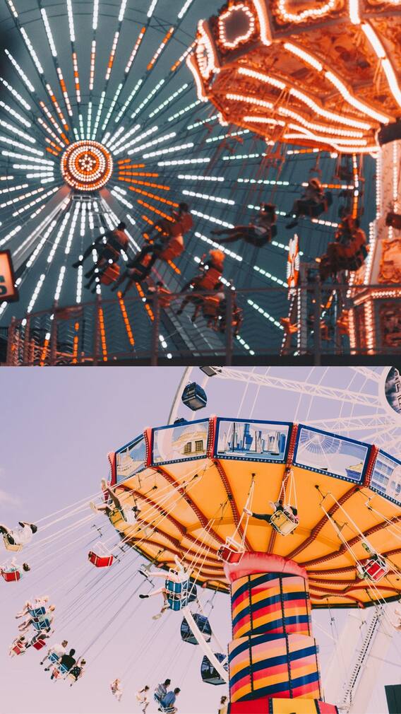 எந்த அம்யூஸ்மென்ட் பார்க்கில் அதிக மக்கள் கூட்டம் காணப்படுகிறது?