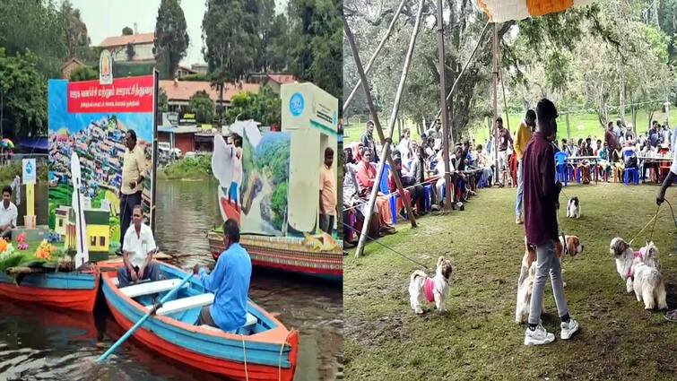 Kodaikanal Tourists enjoy the dog show and boat parade at the summer festival - TNN கொடைக்கானலில் கோடை விழா கொண்டாட்டம்; நாய்கள் கண்காட்சியை கண்டு ரசித்த சுற்றுலா பயணிகள்