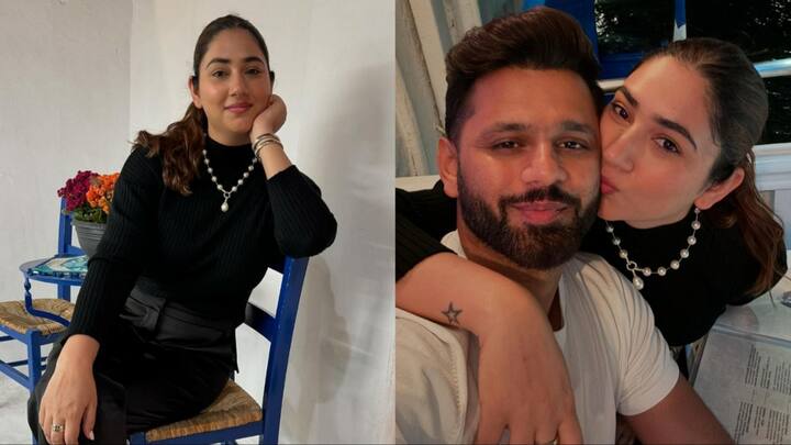 Disha Parmar-Rahul Vaidya Photos: टीवी की पॉपुल एक्ट्रेस दिशा परमार इन दिनों अपने पति राहुल वैद्य के साथ वेकेशन मना रही हैं. जिसकी झलक अब सोशल मीडिया पर सामने आई हैं.