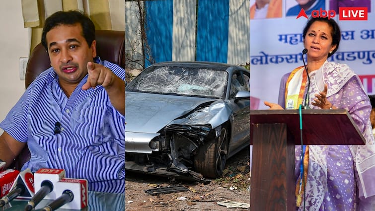 Maharashtra BJP MLA Nitesh Rane Asked Supriya Sule Why she is Silent on Pune Porsche Accident Case पुणे पोर्शे एक्सीडेंट केस: नितेश राणे का सुप्रिया सुले से सवाल, 'इस बार देवेंद्र फडणवीस का इस्तीफा नहीं मांग रहे'