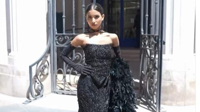 Nancy Tyagi Shares Her Third Look From Cannes Debut, Celebs Hail Her Elegant Outfit In Black; WATCH Nancy Tyagi Shares Her Third Look From Cannes Debut, Celebs Hail Her Elegant Outfit In Black; WATCH