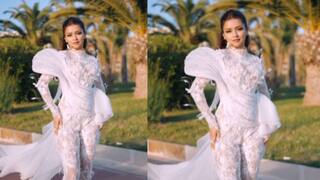 Avneet Kaur at Cannes: अवनीत कौर ने कान्स में डेब्यू करने के लिए पहना लेसी ड्रेस
