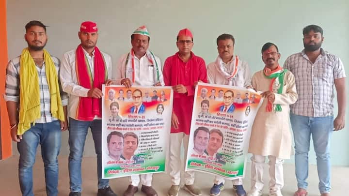 UP Election News: गोरखपुर में 25 मई को प्रियंका गांधी और अखिलेश यादव की संयुक्त जनसभा होनी है. जनसभा के पहले लोगों को ध्यान आकर्षित करने के लिए इंडिया गठबंधन की ओर से एक पोस्टर जारी किया गया है.