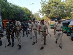 दिल्ली में वोटिंग से पहले अलर्ट पुलिस, कई इलाकों में किया पैदल मार्च