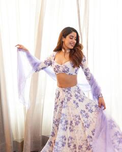 Janhvi Kapoor Looks Breathtaking In Floral Lehenga, SEE PICS