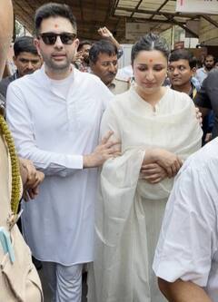 પતિ રાઘવ ચઢ્ઢા સાથે સિદ્ધિવિનાયક મંદિરમાં દર્શન કરવા પહોંચી પરિણીતી