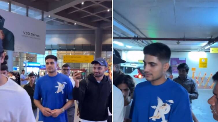 Shubman Gill spotted in cool avatar at the airport after IPL 2024 latest sports news Watch: IPL के बाद एयरपोर्ट पर बेहद स्टाइलिश लुक में नजर आए शुभमन गिल, देखें वायरल वीडियो