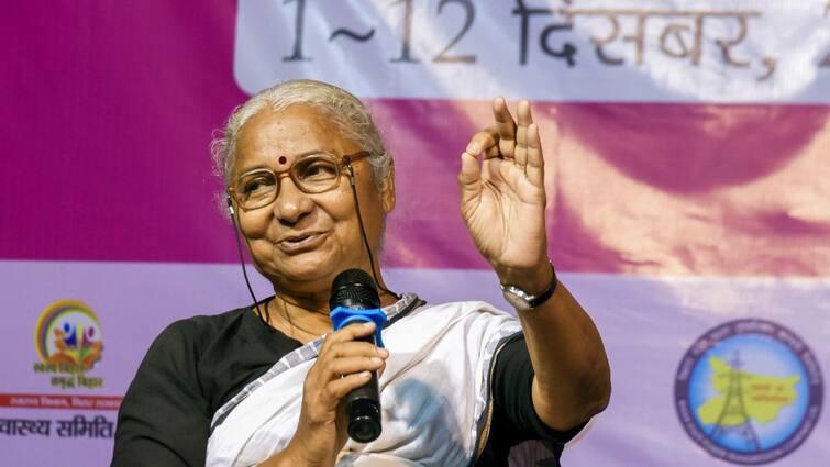 Activist Medha Patkar Convicted Defamation Case Filed Delhi LG V K Saxena Narmada Bachao Andolan Activist Medha Patkar Convicted In Defamation Case Filed By Delhi LG V K Saxena