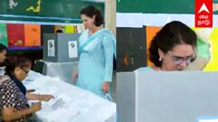 Priyanka Gandhi casts vote : ஒரு விரல் புரட்சியே!வாக்களித்தார் பிரியங்கா காந்தி! மக்களவை தேர்தல் 2024
