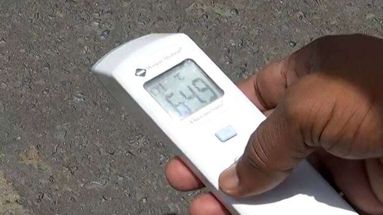 ABP Asmitas reality check in summer find out the recorded temperature of roads કાળઝાળ ગરમીમાં એબીપી અસ્મિતાનું રિયાલિટી ચેક, જાણો ડામરના રોડનું કેટલું નોંધાયુ તાપમાન