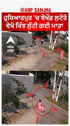 ਹੁਸ਼ਿਆਰਪੁਰ 'ਚ ਬੇਖੌਫ਼ ਲੁਟੇਰੇ -ਵੇਖੋ ਕਿੰਝ ਲੁੱਟੀ ਗਈ ਮਾਤਾ