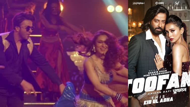 Mimi Chakraborty Shakib Khan Starrer Toofan first song lage ura dhura teaser out 'Toofan' New Song: ডান্স ফ্লোরে 'তুফান' তুলতে তৈরি মিমি-শাকিব, আসছে 'লাগে উরা ধুরা'
