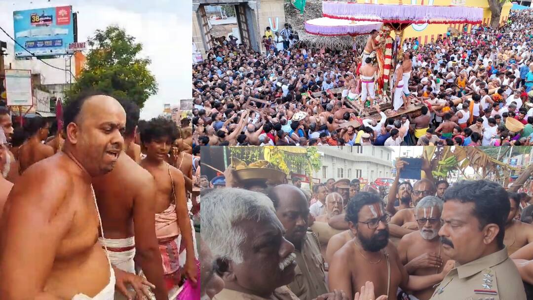 கோயிலில் தொடரும் வடகலை தென்கலை மோதல்..! காஞ்சியில் நடப்பது என்ன?