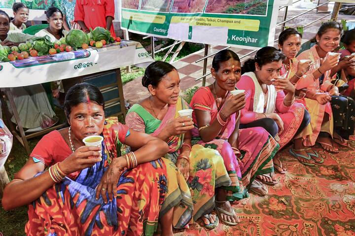 लोकसभा चुनाव के छठे चरण के लिए मतदान के दौरान ओडिशा में महिला मतदाता, शनिवार, 25 मई, 2024। (स्रोत: पीटीआई)