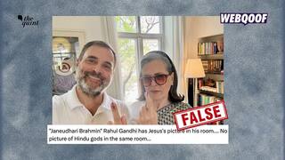 Fact Check : ராகுல் காந்தி, சோனியா காந்திக்கு பின் இருப்பது இயேசு கிறிஸ்து ஓவியமா? வைரலாகும் போட்டோ உண்மையா?