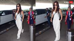 ऑल व्हाइट लुक में Disha Patani ने एयरपोर्ट पर दिखाया कूल अंदाज, खुली जुल्फें और ब्लैक चश्मा लगाए गजब लगीं एक्ट्रेस