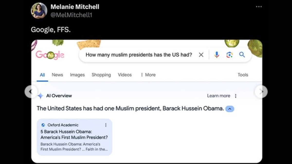 Google AI Makes Blunder: Says Barack Obama Is Muslim & Recommends Jumping Off Golden Gate Bridge If You're Feeling Depressed