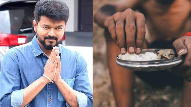 TVK Leader Vijay announced free food on may 28 world hunger day TVK Vijay: மே 28 ஆம் தேதி தமிழ்நாடு முழுவதும் அன்னதானம்; த.வெ.க., தலைவர் விஜய் அதிரடி அறிவிப்பு!