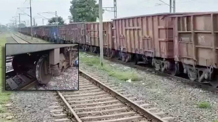 goods train derailed at nalgonda  district Train Derailed: నల్లగొండ జిల్లాలో పట్టాలు తప్పిన గూడ్స్ రైలు