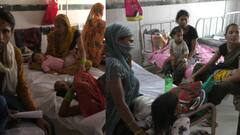 भरतपुर में गर्मी ने किया बेहाल, 46 डिग्री तक पहुंचा पारा, अस्पताल में एक बैड पर दो-दो बच्चे भर्ती