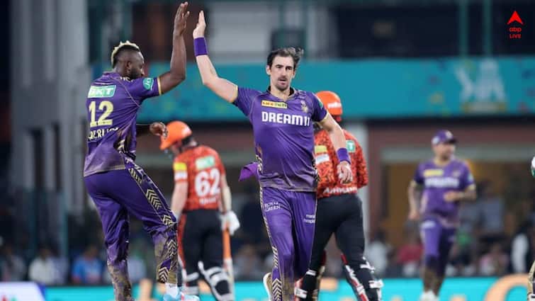mitchell starc, andre russell dazzles with ball SRH record lowest total in IPL Final vs KKR