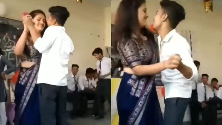 Viral Video Female Teacher Dancing With Student To Tum Hi Ho Song Goes Viral Viral Video: రొమాంటిక్ సాంగ్‌కి డ్యాన్స్‌ చేసిన టీచర్‌, స్టూడెంట్ - క్లాస్‌రూమ్‌లోనే స్టెప్పులు