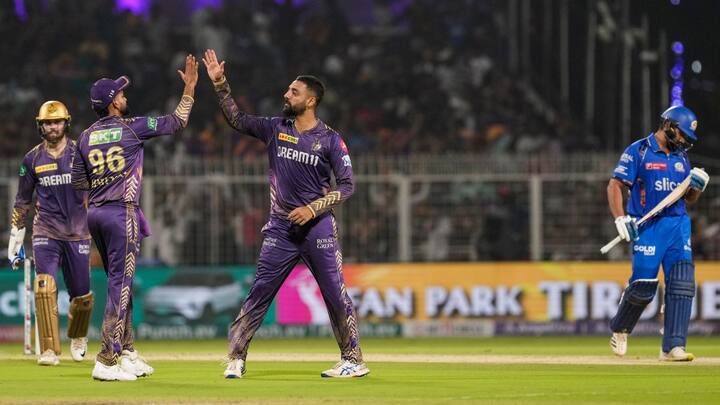 KKR will take on SRH in the IPL 2024 final at the MA Chidambaram Stadium on May 26 (Sunday). KKR's mystery spinner Varun Chakravarthy will certainly be a player to watch out for. Sunil Narine, for his all-round performance throughout the season, will also attract a lot of eyeballs. (Image Credit: PTI)