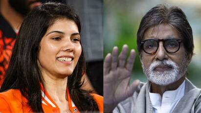 actor amitabh bachchan consoles kavya maran  after srh lose at ipl final Amitabh bachchan: கலங்கிய கண்கள்! கஷ்டப்பட்ட காவ்யா மாறன்! அமிதாப் பச்சனின் அன்பு வார்த்தைகள்!