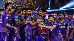 Photos: IPL 2024 का खिताब जीतने के बाद जश्न में डूबी KKR, खिलाड़ियों ने जमकर किया डांस