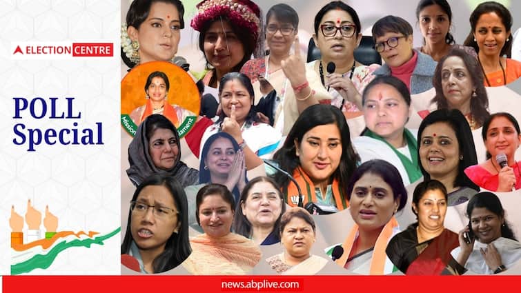Women Candidates 2024 Polls Daughters Actors Veteran MPs abpp    Women Candidates In 2024 Polls: Daughters Staking Claim To Parents’ Legacy, Actors Eyeing LS, To Veteran MPs   