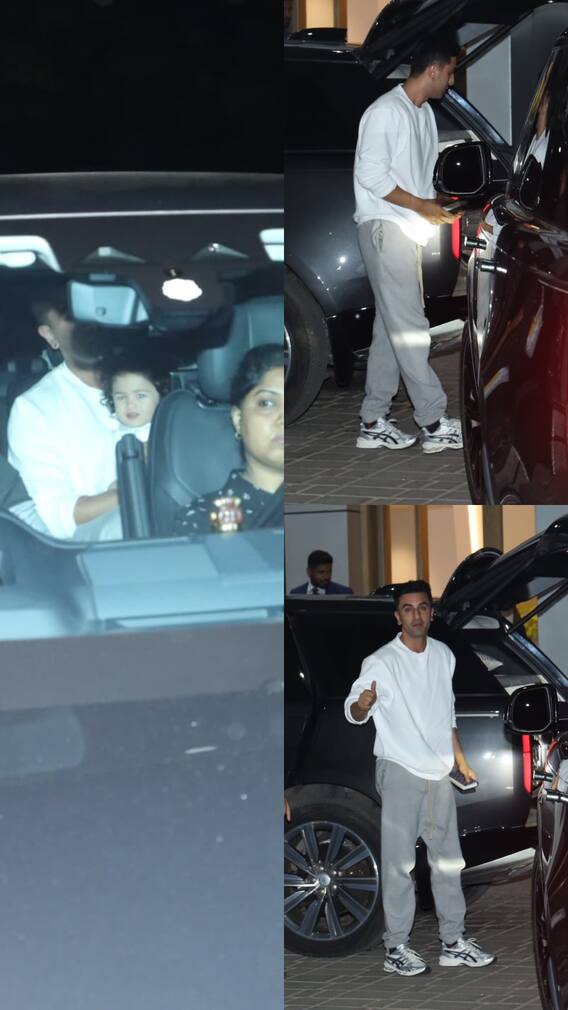 बेटी राहा को गोद में लिए स्पेन के लिए रवाना हुए रणबीर–आलिया