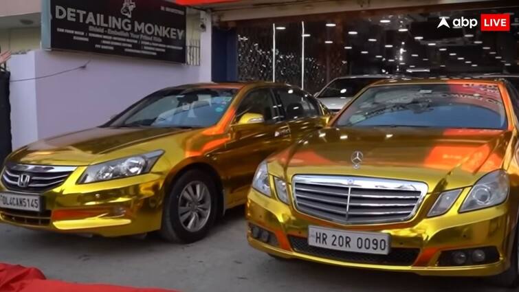 Mercedes Benz E Class golden car at Rs10 lakh दुबई नहीं, भारत में मिल रही है ये सोने की Mercedes कार! कीमत मात्र 10 लाख रुपए