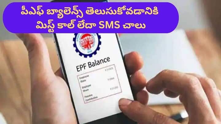 EPFO Update steps to check PF balance via SMS, missed call All details you must know EPFO News: ఒక్క SMS లేదా ఒక్క మిస్డ్‌ కాల్‌ - పీఎఫ్‌ బ్యాలెన్స్‌ క్షణాల్లో తెలుస్తుంది